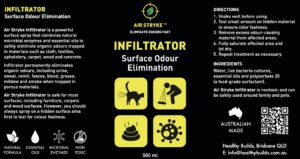 Infiltrator Powerful Surface Odour Elimination Label